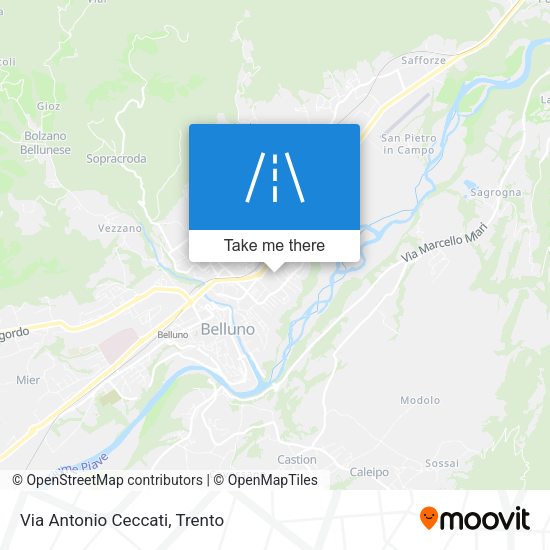 Via Antonio Ceccati map