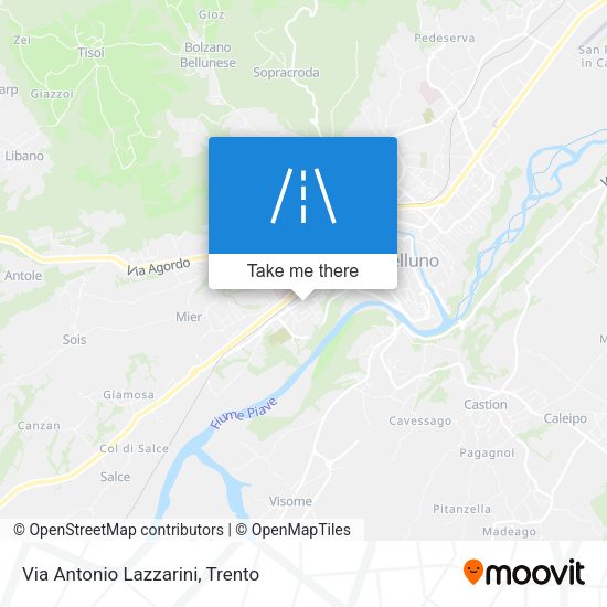 Via Antonio Lazzarini map