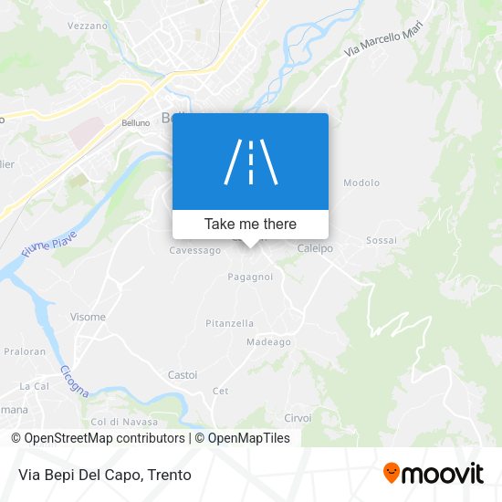 Via Bepi Del Capo map