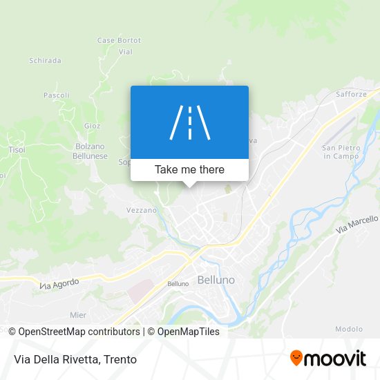Via Della Rivetta map