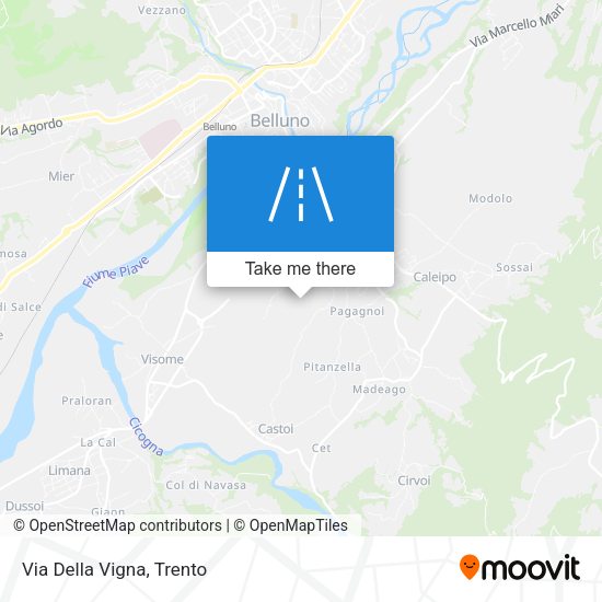 Via Della Vigna map