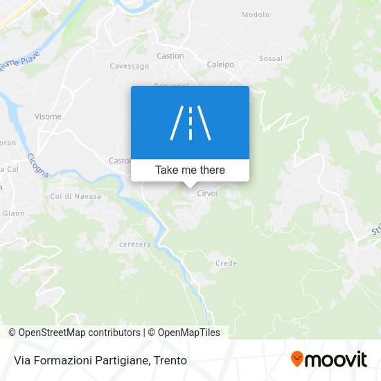 Via Formazioni Partigiane map