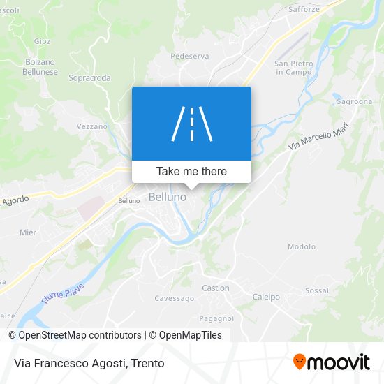 Via Francesco Agosti map