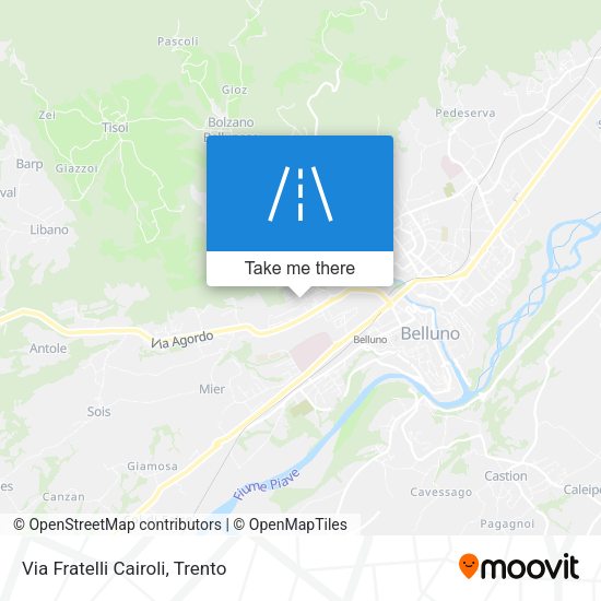 Via Fratelli Cairoli map