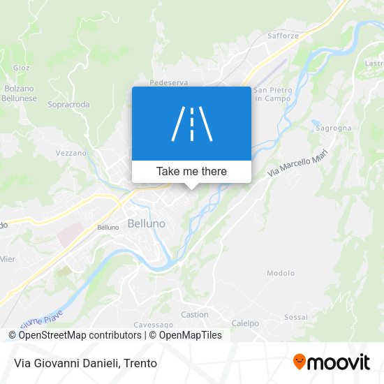 Via Giovanni Danieli map
