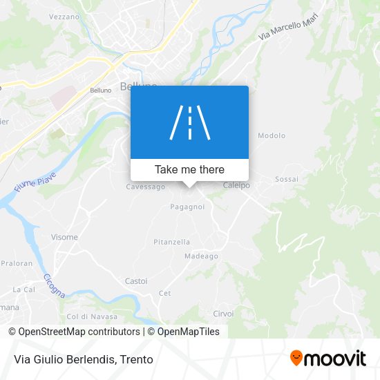 Via Giulio Berlendis map