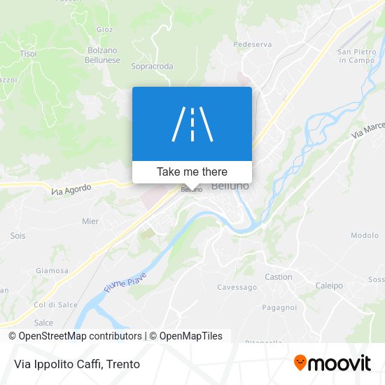 Via Ippolito Caffi map