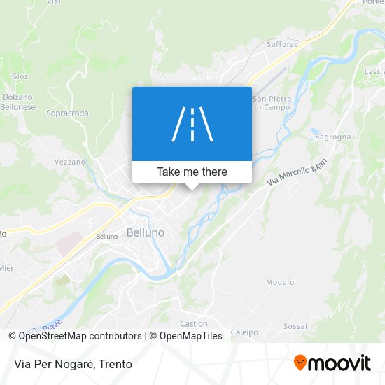 Via Per Nogarè map