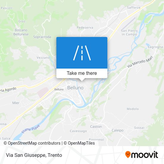 Via San Giuseppe map