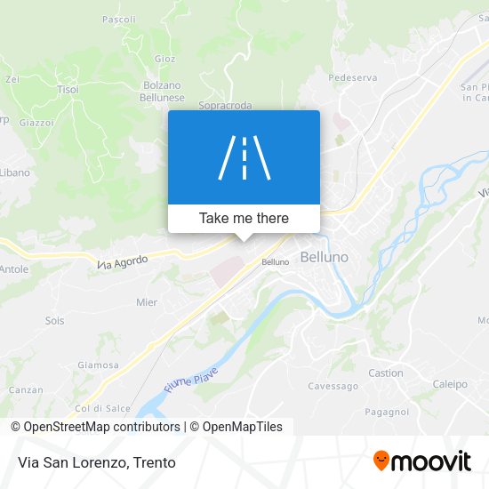 Via San Lorenzo map