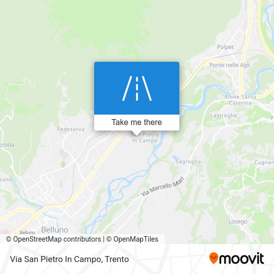 Via San Pietro In Campo map