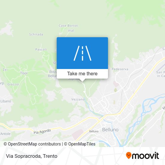 Via Sopracroda map
