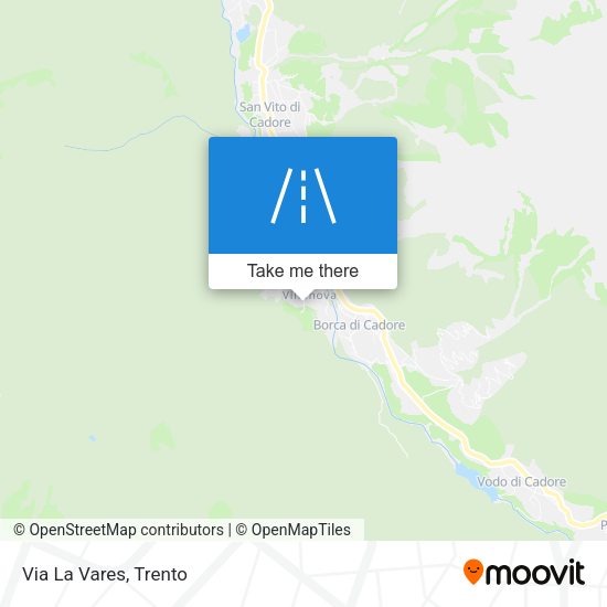 Via La Vares map