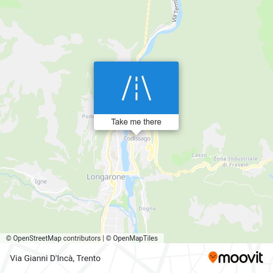Via Gianni D'Incà map