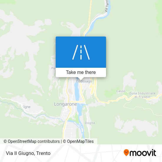 Via II Giugno map