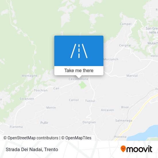Strada Dei Nadai map