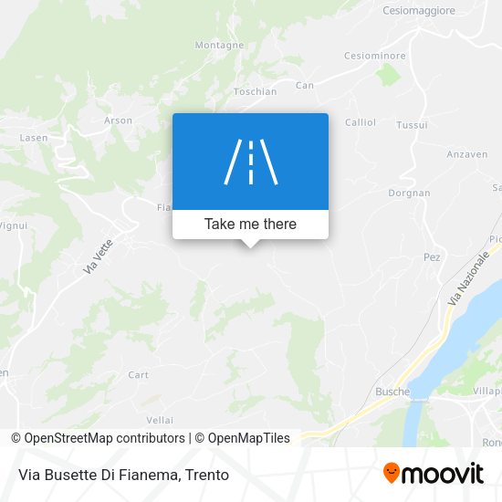 Via Busette Di Fianema map