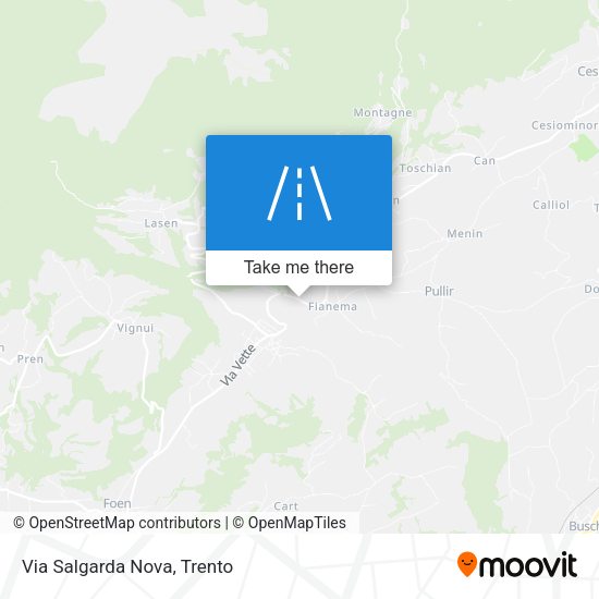 Via Salgarda Nova map