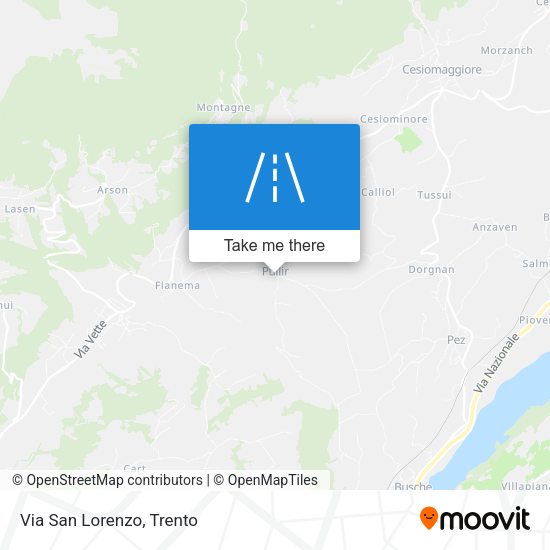 Via San Lorenzo map