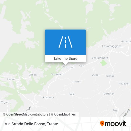 Via Strada Delle Fosse map