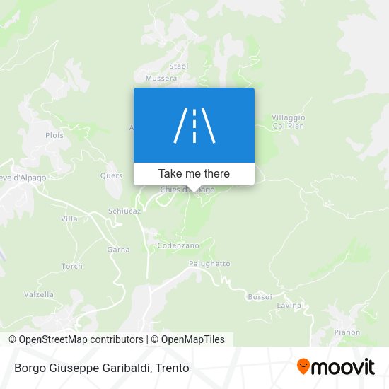 Borgo Giuseppe Garibaldi map