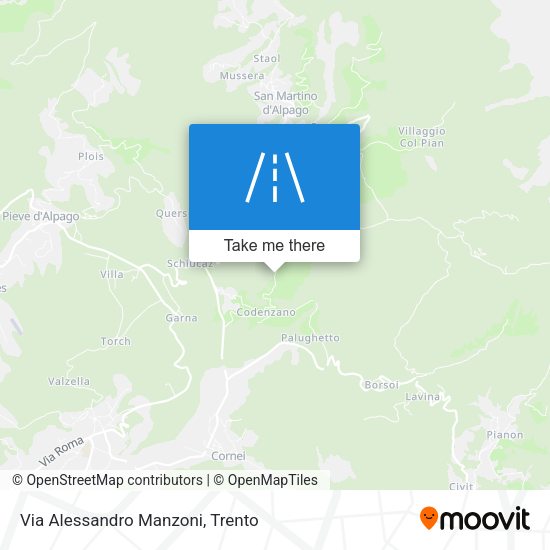 Via Alessandro Manzoni map