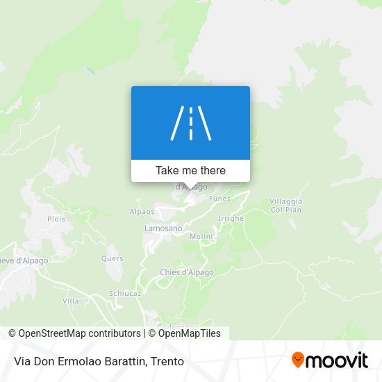 Via Don Ermolao Barattin map