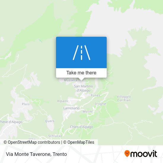 Via Monte Taverone map