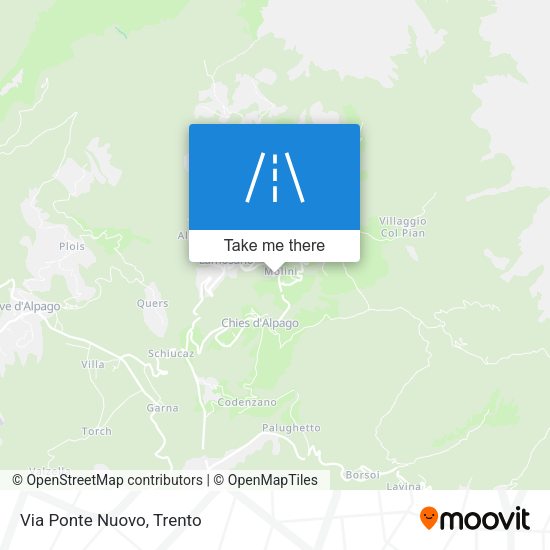 Via Ponte Nuovo map