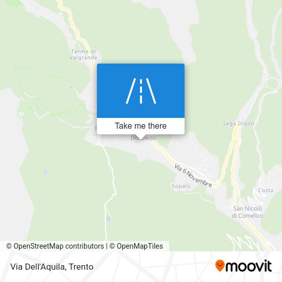Via Dell'Aquila map