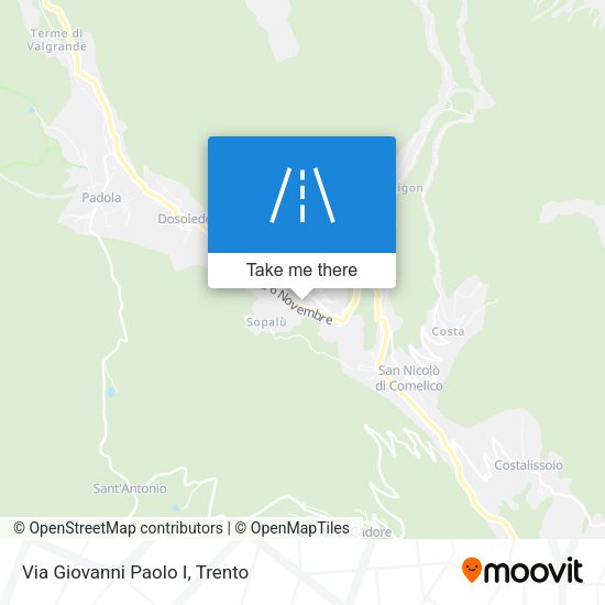 Via Giovanni Paolo I map