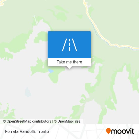 Ferrata Vandelli map