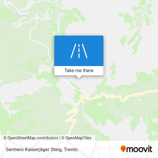 Sentiero Kaiserjäger Steig map