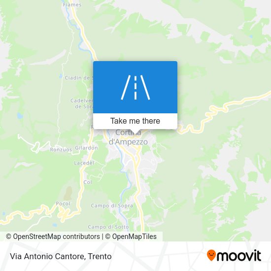 Via Antonio Cantore map