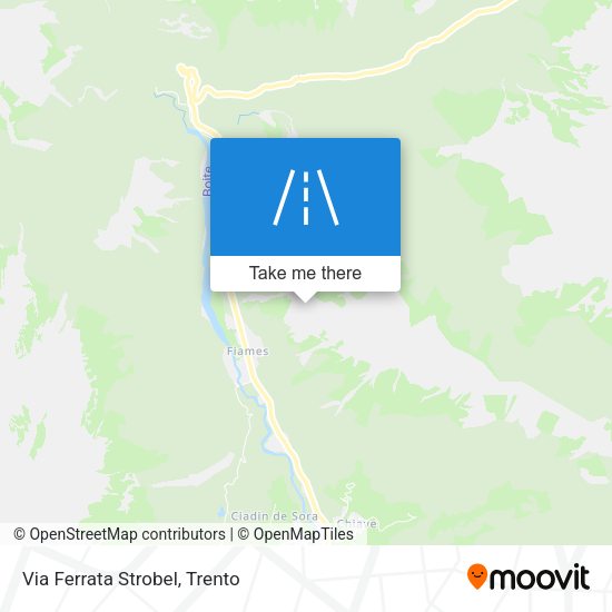 Via Ferrata Strobel map