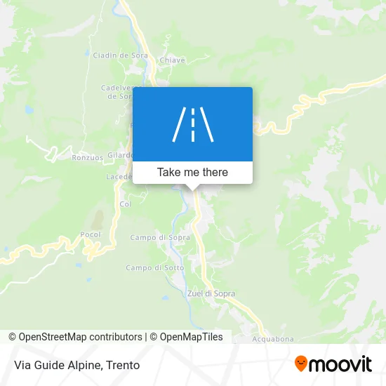 Via Guide Alpine map