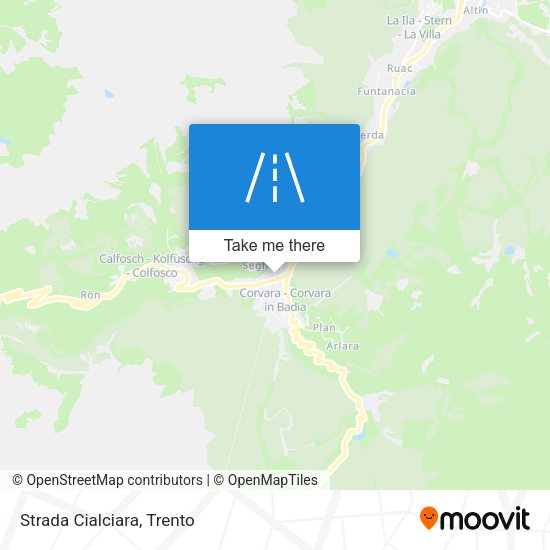 Strada Cialciara map
