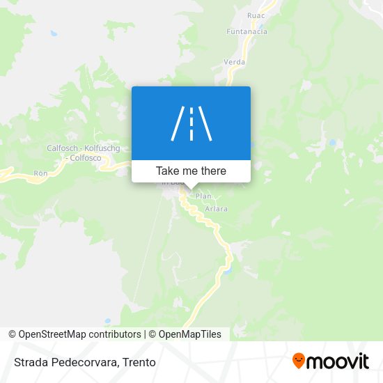 Strada Pedecorvara map