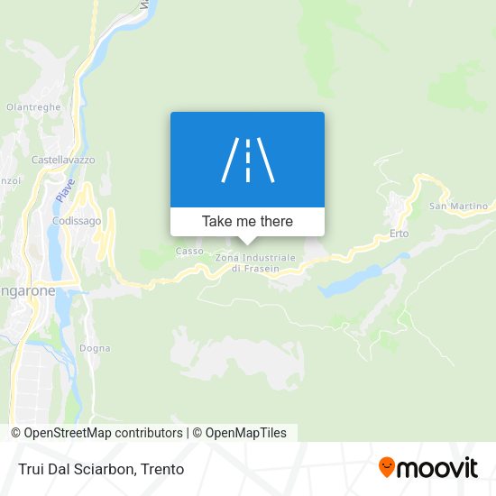 Trui Dal Sciarbon map