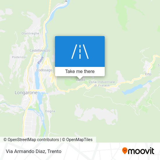Via Armando Diaz map