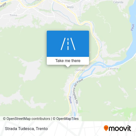 Strada Tudesca map