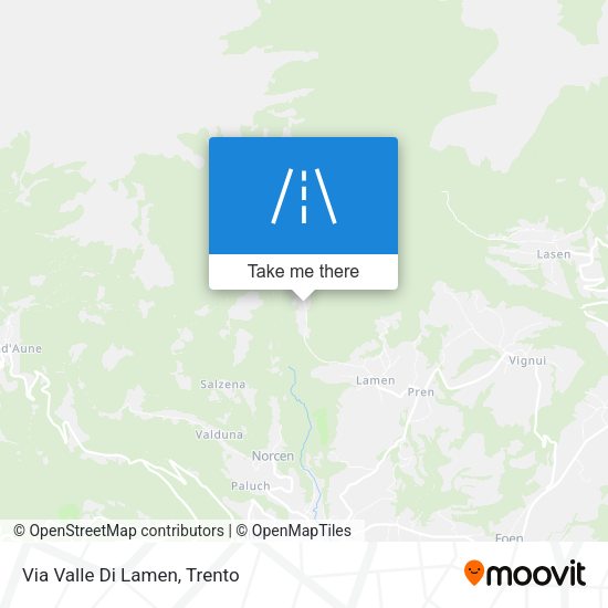 Via Valle Di Lamen map