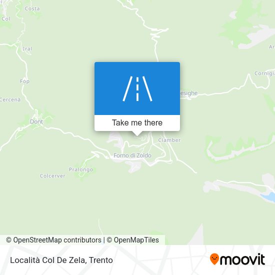Località Col De Zela map