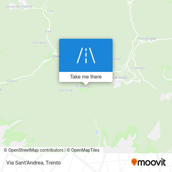 Via Sant'Andrea map