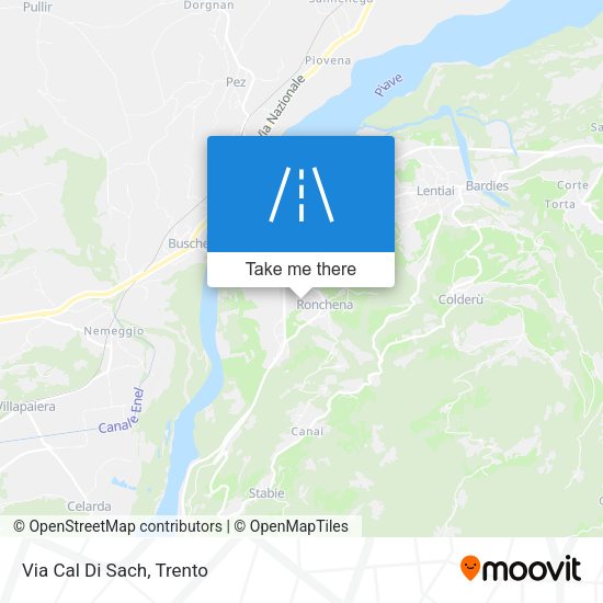 Via Cal Di Sach map