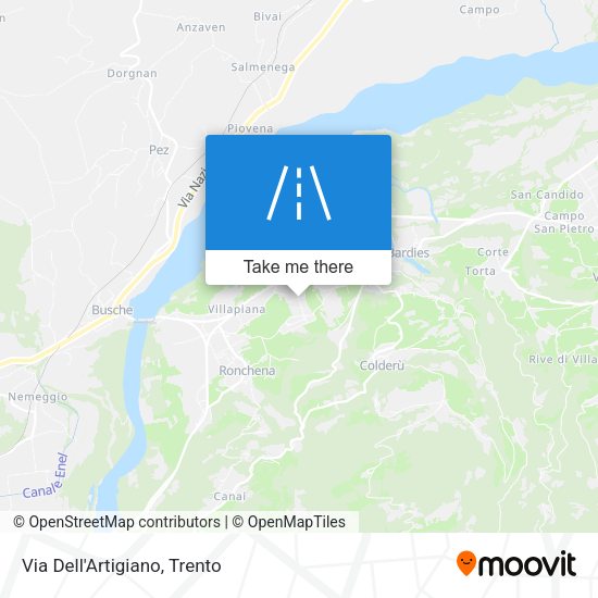 Via Dell'Artigiano map