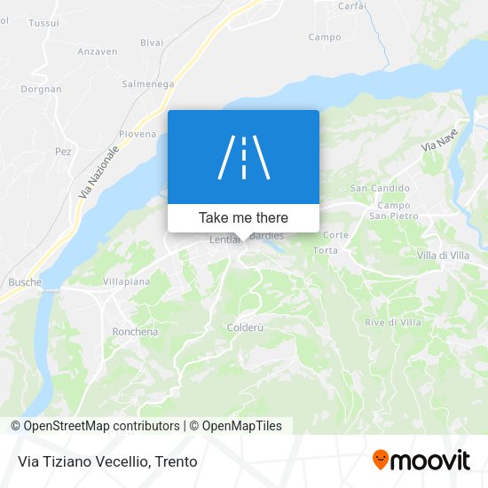 Via Tiziano Vecellio map
