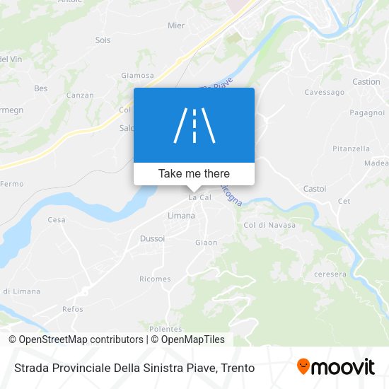 Strada Provinciale Della Sinistra Piave map