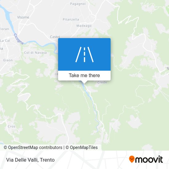 Via Delle Valli map