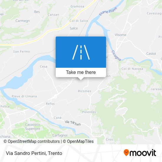 Via Sandro Pertini map